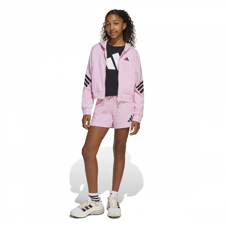FUTURE ICONS 3 STRIPES FULL ZIP HOODED TRACK TOP