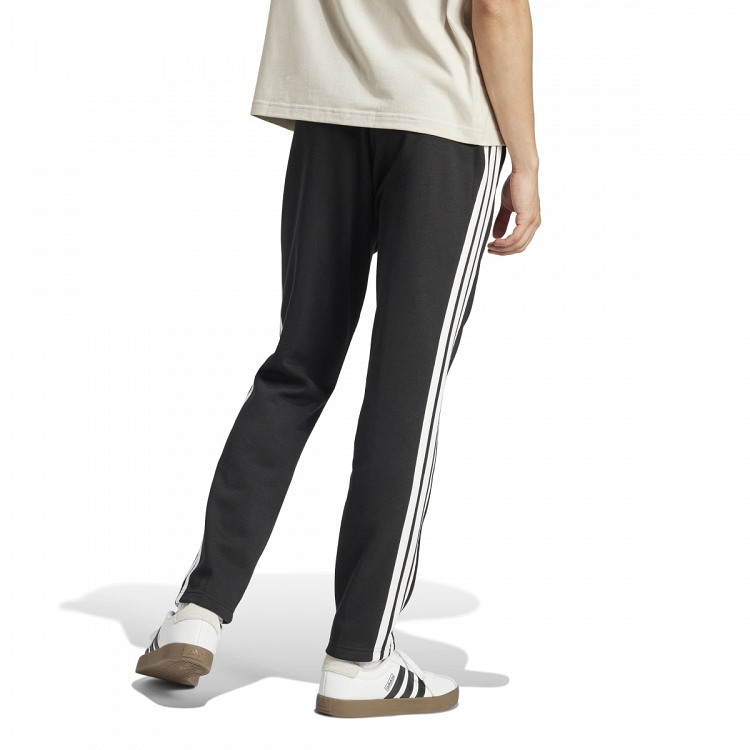 ESSENTIALS THREE STRIPES FLEECE PANTS OPEN HEM