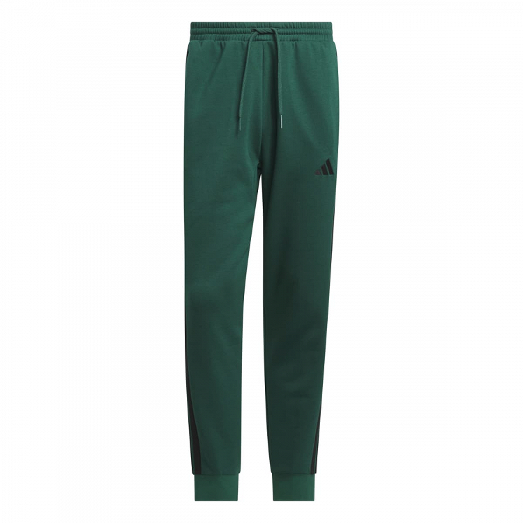 ESSENTIALS THREE STRIPES FLEECE PANTS