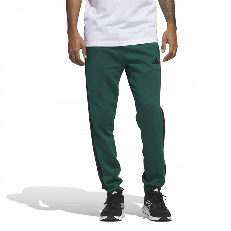 ESSENTIALS THREE STRIPES FLEECE PANTS