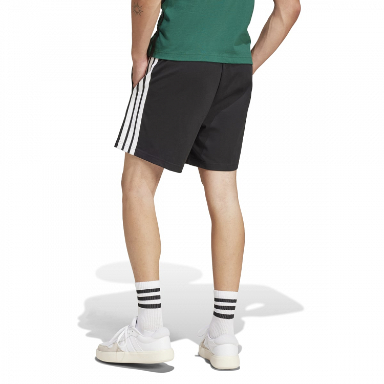 ESSENTIALS THREE STRIPES SINGLE JERSEY SHORT 7IN
