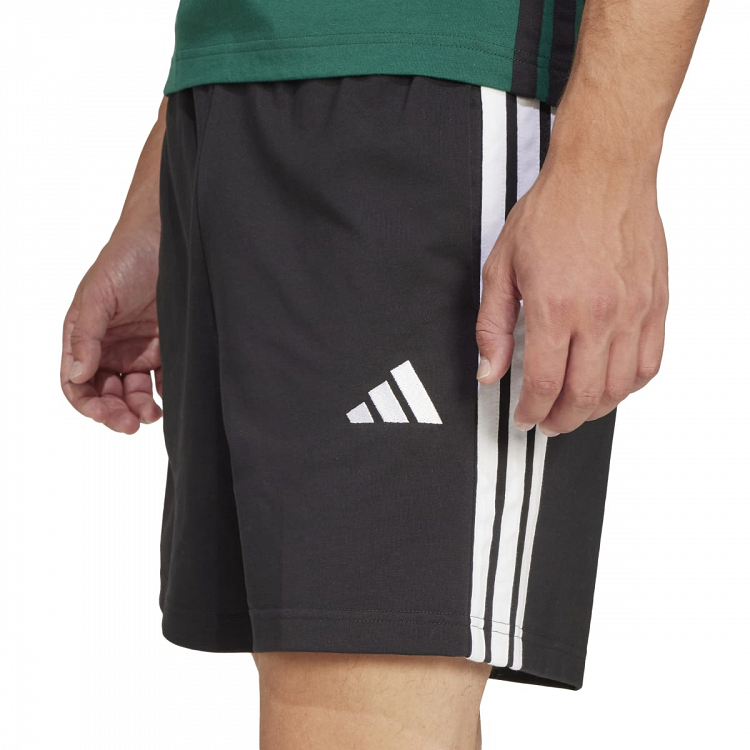 ESSENTIALS THREE STRIPES SINGLE JERSEY SHORT 7IN