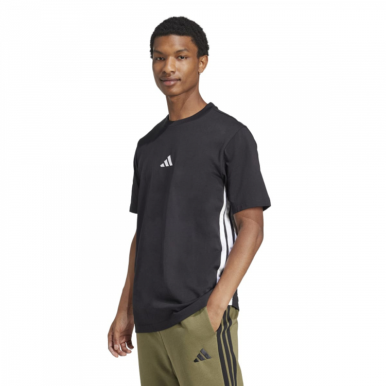 ESSENTIALS THREE STRIPES SINGLE JERSEY TEE