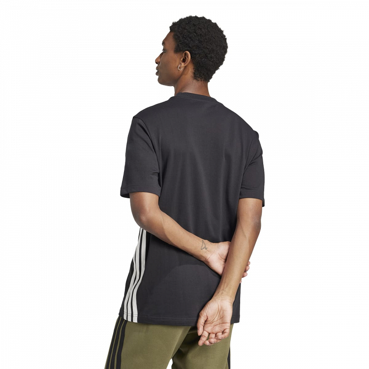 ESSENTIALS THREE STRIPES SINGLE JERSEY TEE