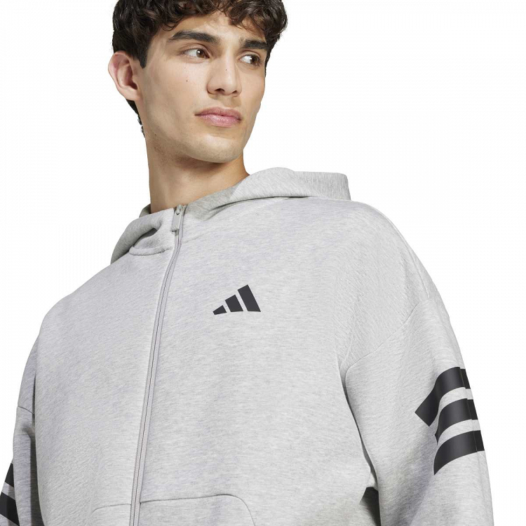 FUTURE ICONS THREE STRIPES FULL-ZIP HOODIE