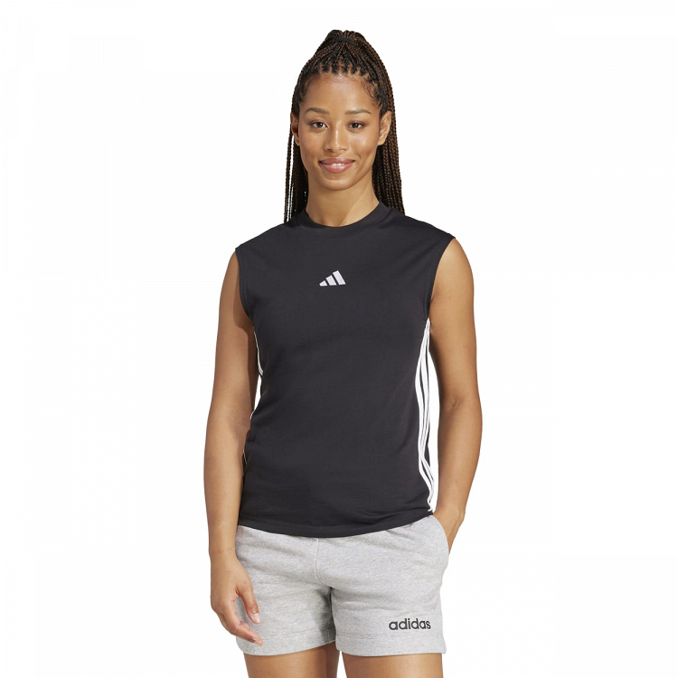 ESSENTIALS 3-STRIPES COTTON LIFESTYLE TANK