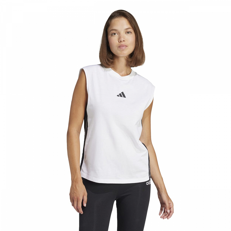 ESSENTIALS 3-STRIPES COTTON LIFESTYLE TANK