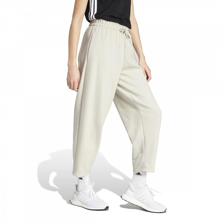 ESSENTIALS CONTEMPORARY LOGO FLEECE BARREL PANTS