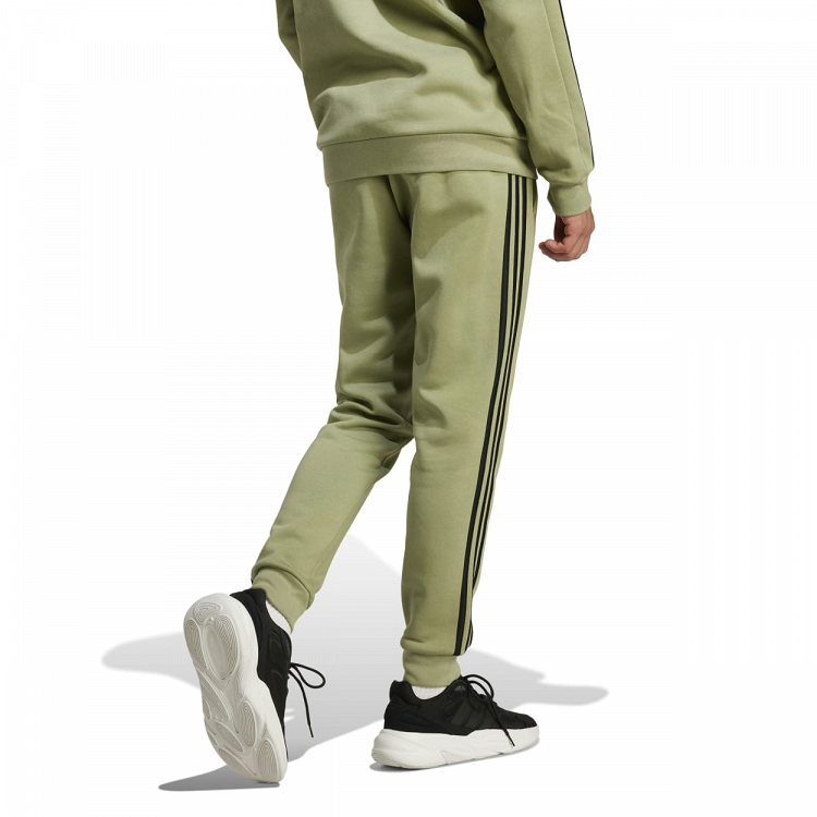 ESSENTIALS FLEECE TAPERED CUFF 3-STRIPES PANTS