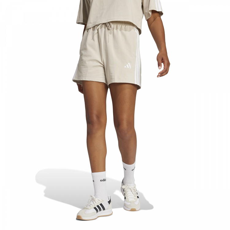 ESSENTIALS 3-STRIPES COTTON SHORTS