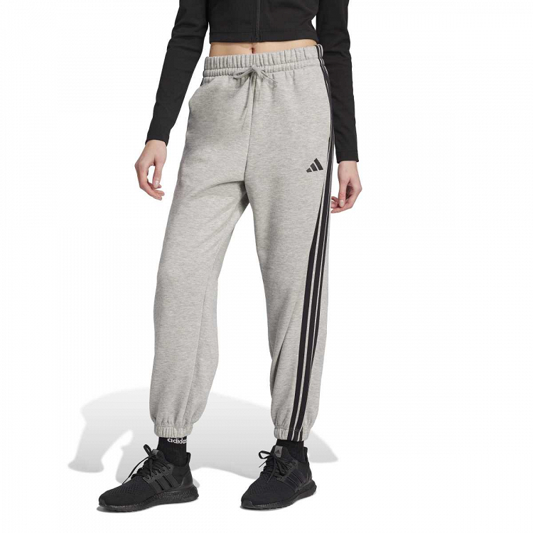 ESSENTIALS 3-STRIPES FLEECE LOOSE PANTS