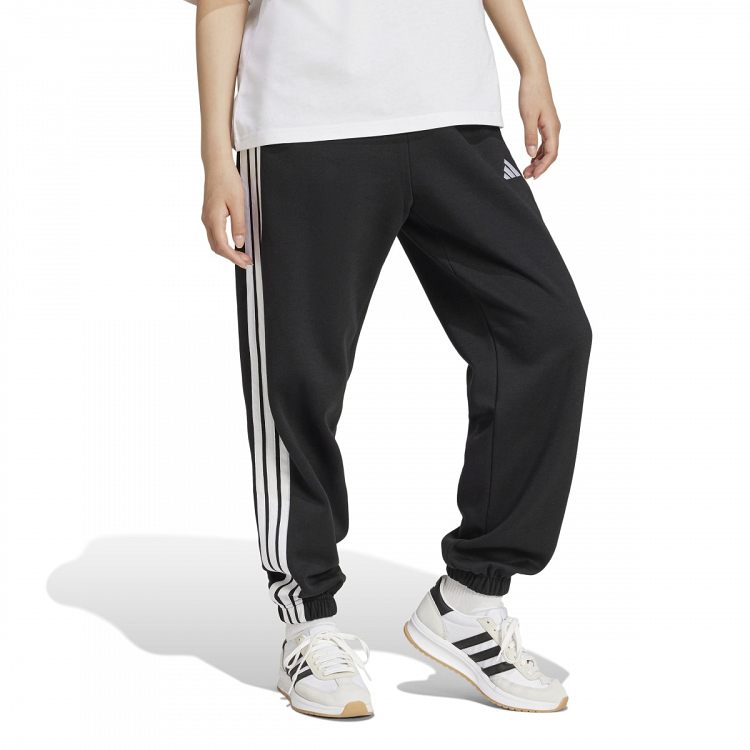 ESSENTIALS 3-STRIPES FLEECE LOOSE PANTS