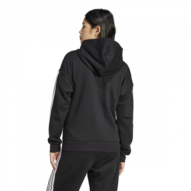 ESSENTIALS 3-STRIPES FULL-ZIP FLEECE HOODIE