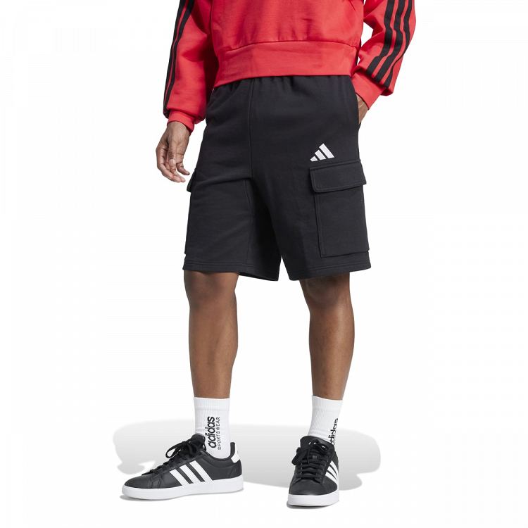 ESSENTIALS FEELCOZY FRENCH TERRY CARGO SHORTS