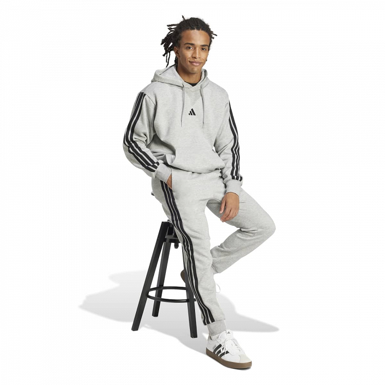 ESSENTIALS THREE STRIPES FLEECE PANTS