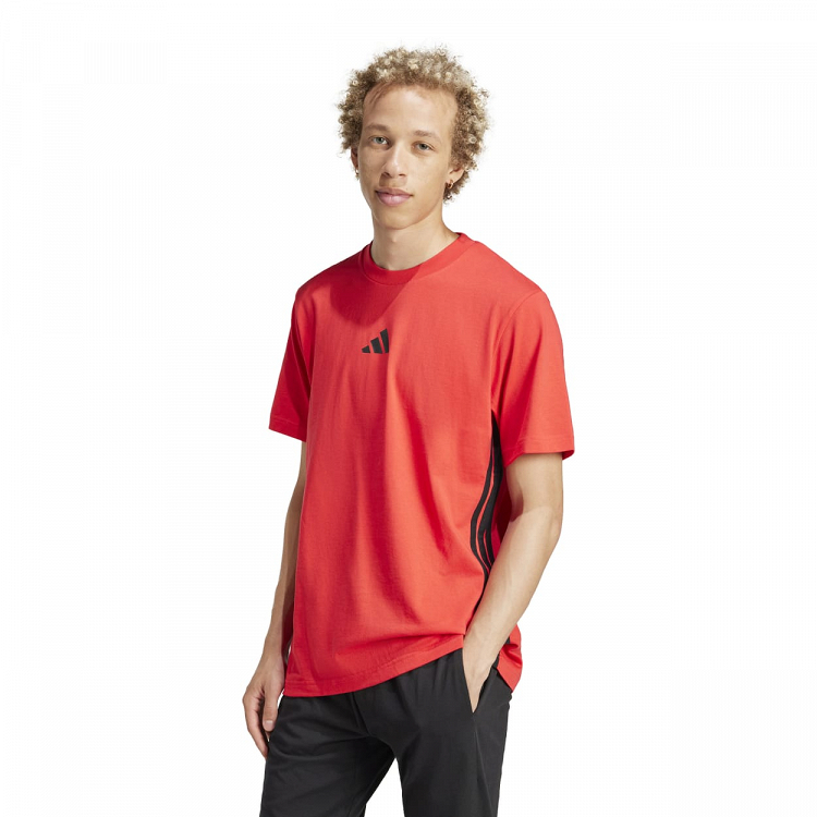 ESSENTIALS THREE STRIPES SINGLE JERSEY TEE