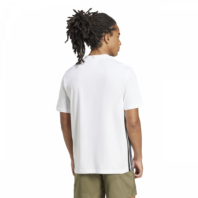 ESSENTIALS THREE STRIPES SINGLE JERSEY TEE