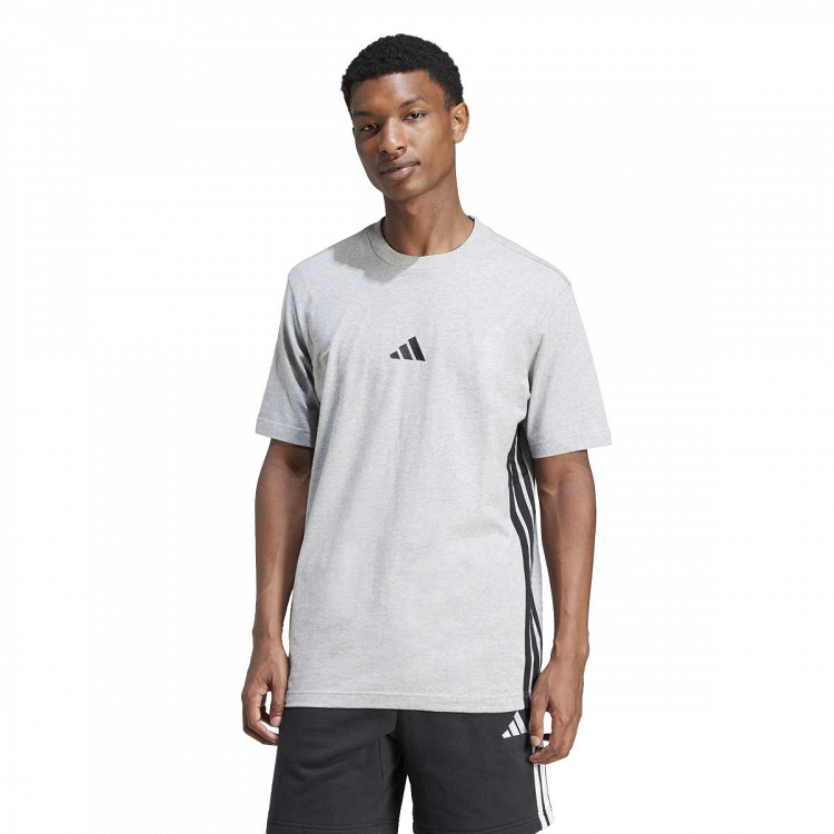 ESSENTIALS THREE STRIPES SINGLE JERSEY TEE