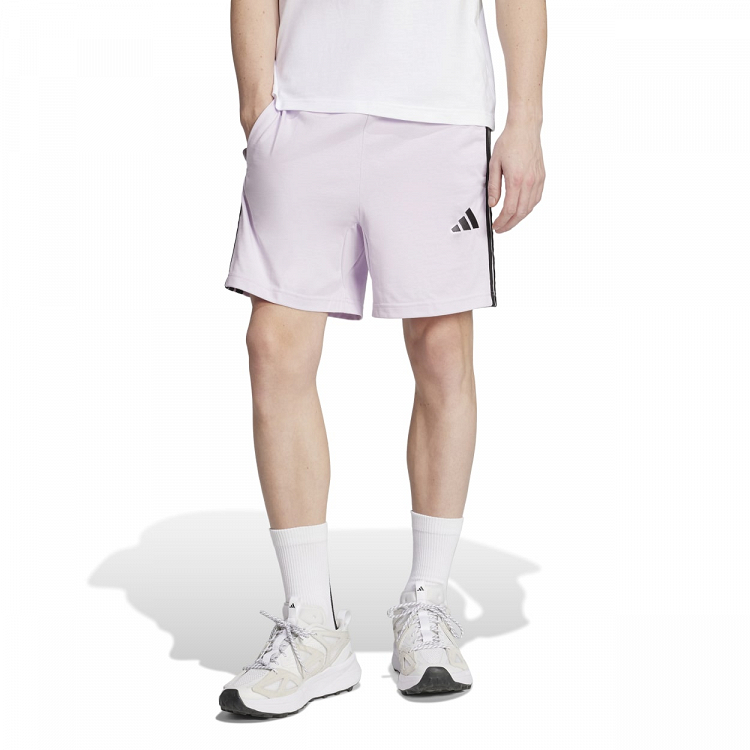 ESSENTIALS THREE STRIPES SINGLE JERSEY SHORT 7IN