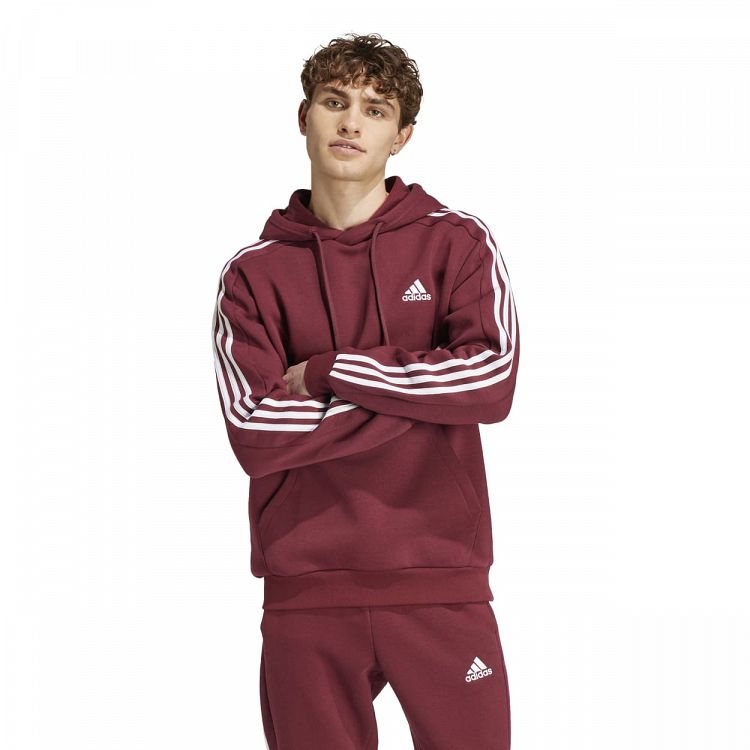 ESSENTIALS FLEECE 3-STRIPES HOODIE