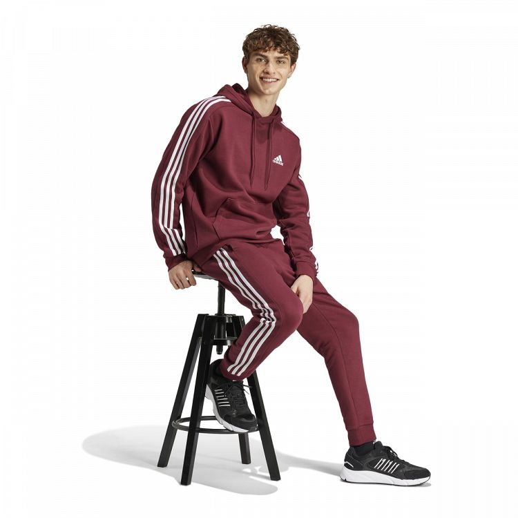 ESSENTIALS FLEECE 3-STRIPES HOODIE
