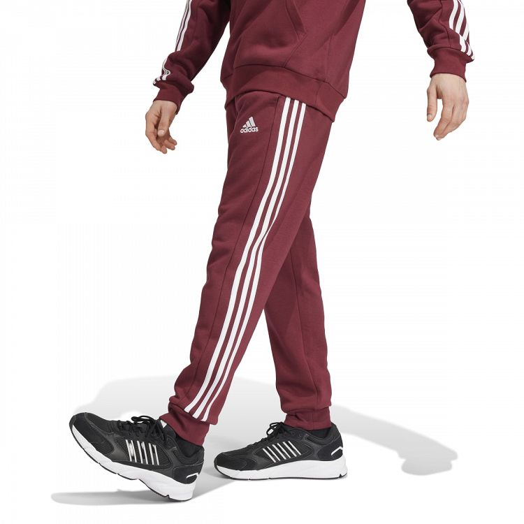 ESSENTIALS FLEECE TAPERED CUFF 3-STRIPES PANTS