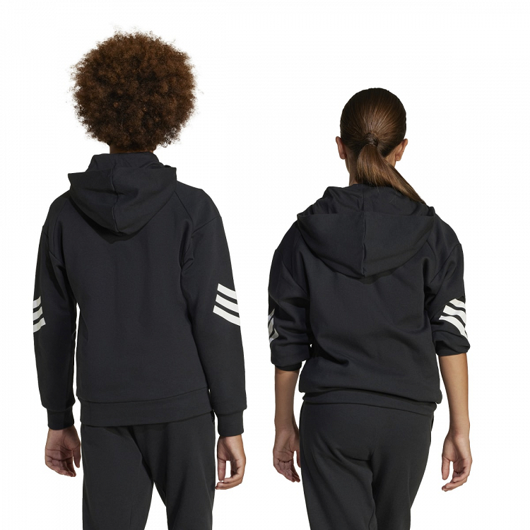 FUTURE ICONS 3 STRIPES FULL ZIP HOODED TRACK TOP