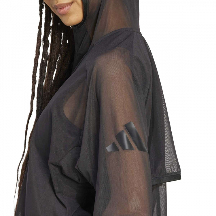 SOFT LUX MESH FULL-ZIP HOODIE