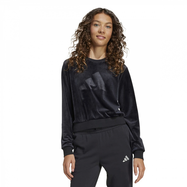 Junior Girl Holiday Glam Cropped Sweatshirt