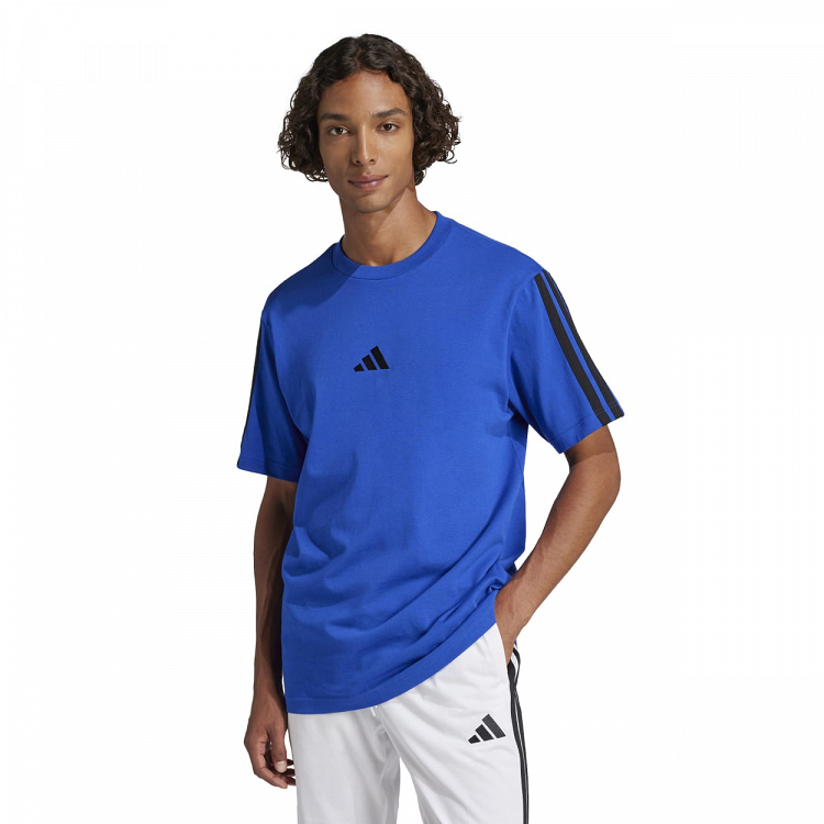 ESSENTIALS THREE STRIPES SINGLE JERSEY TEE