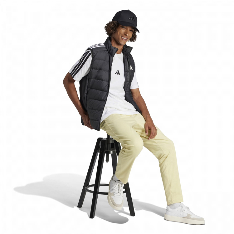 ESSENTIALS THREE STRIPES SINGLE JERSEY TEE