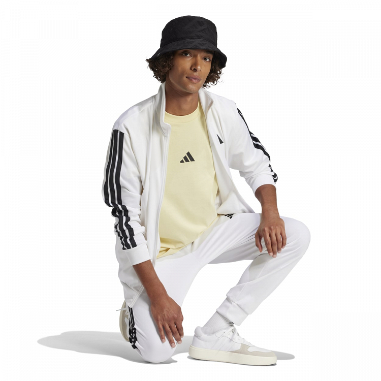 ESSENTIALS THREE STRIPES SINGLE JERSEY TEE