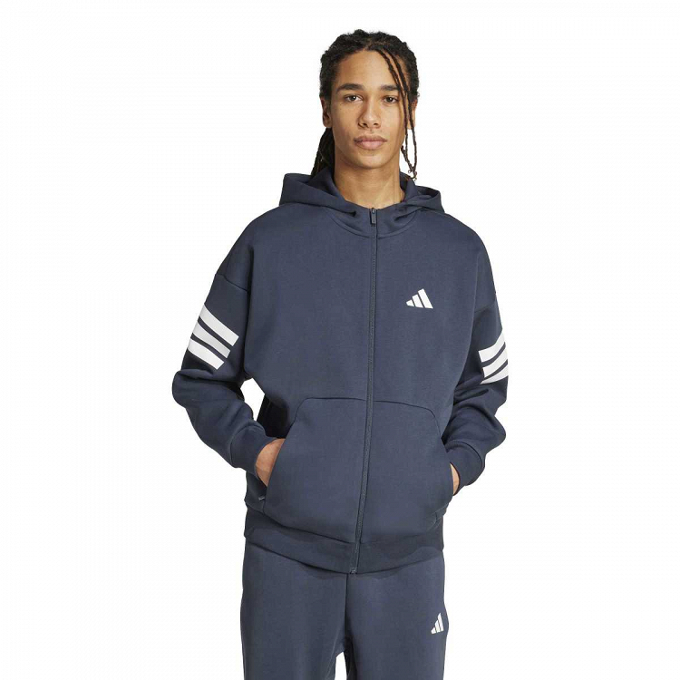 FUTURE ICONS THREE STRIPES FULL-ZIP HOODIE