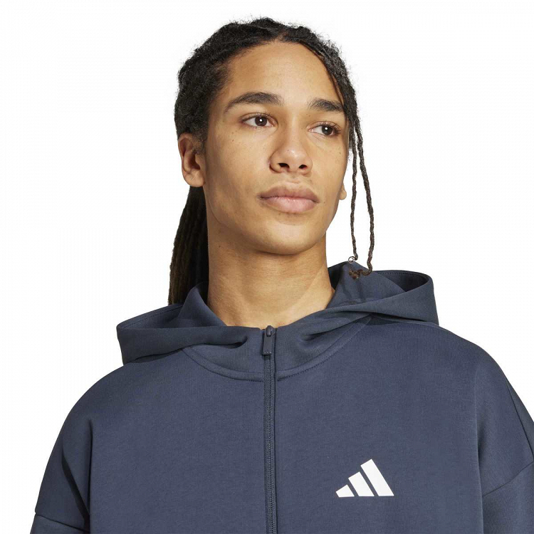 FUTURE ICONS THREE STRIPES FULL-ZIP HOODIE
