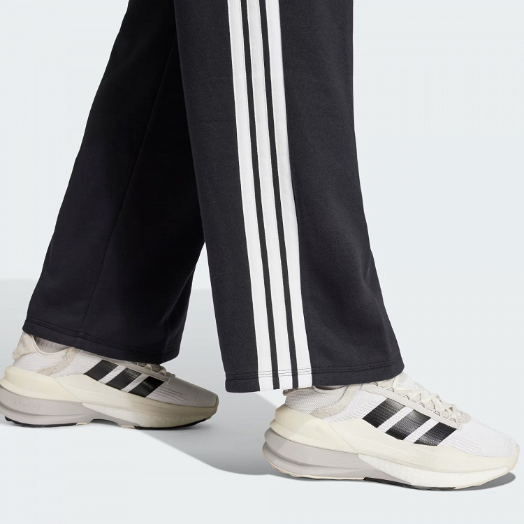 ESSENTIALS 3-STRIPES OPEN HEM FRENCH TERRY PANTS