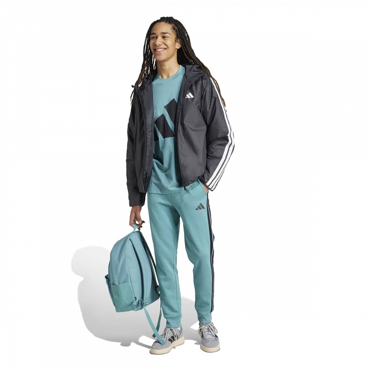 ESSENTIALS THREE STRIPES FLEECE PANTS