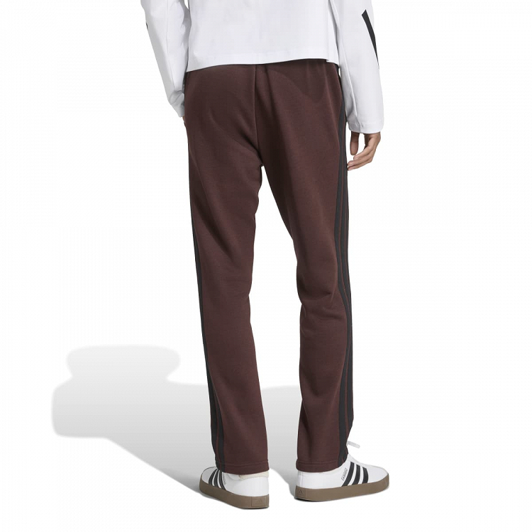 ESSENTIALS THREE STRIPES FLEECE PANTS OPEN HEM