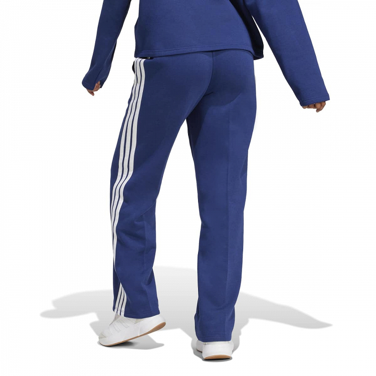 ESSENTIALS 3-STRIPES OPEN HEM FLEECE PANTS