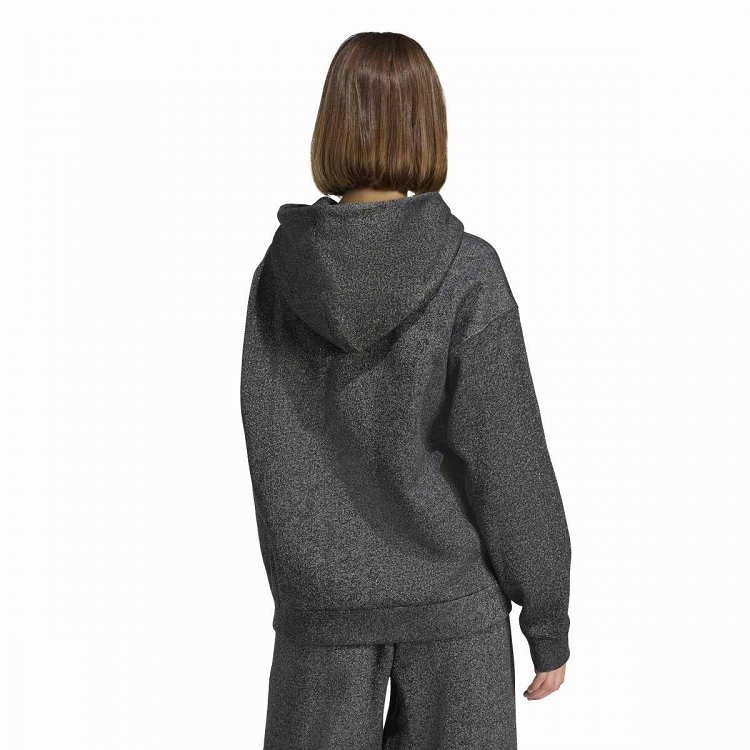 ALL SZN HOLIDAY GLITTER FLEECE LOOSE HOODIE