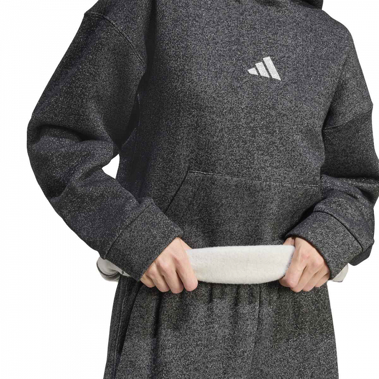 ALL SZN HOLIDAY GLITTER FLEECE LOOSE HOODIE