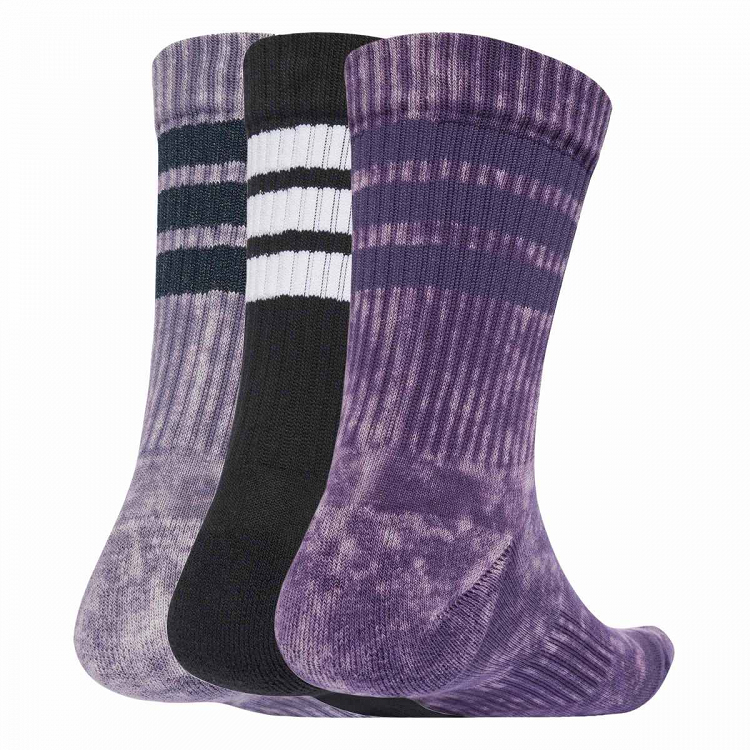 3 STRIPES  CUSHIONED CREW STONE WASH 3 PAIR PACK