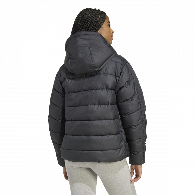 Essentials CLIMAWARM 3 Stripes Synthetic Down Hooded Jackets
