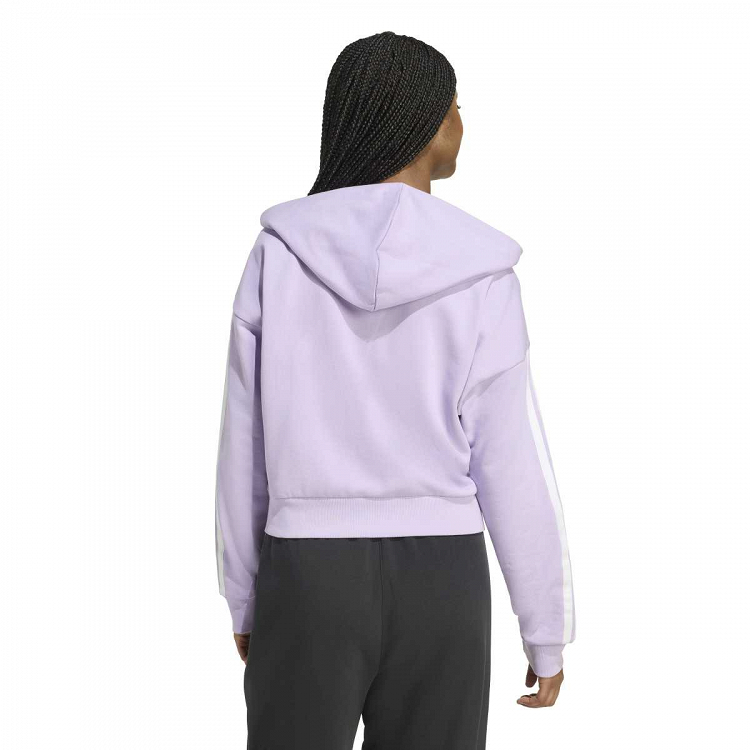 ESSENTIALS 3-STRIPES FRENCH TERRY FULL ZIP HOODIE