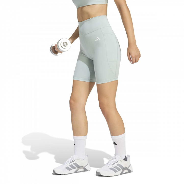 adidas Optime Essentials Stash Pocket 7inch Short Leggings