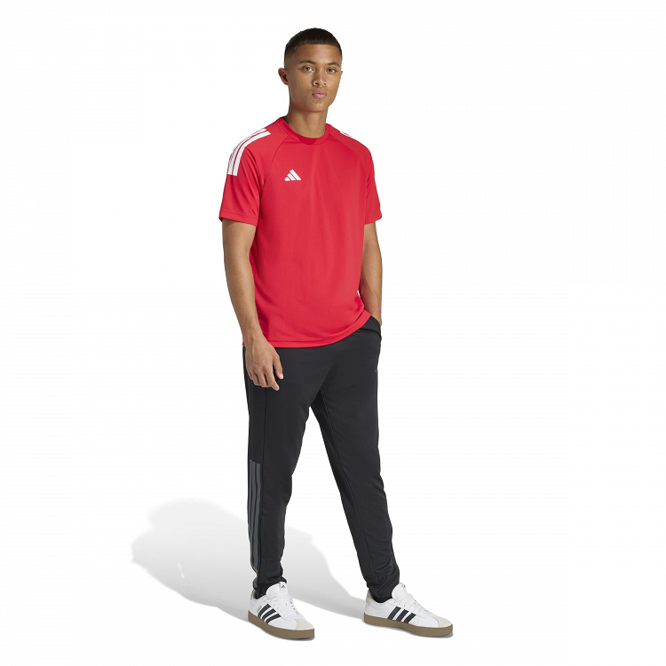 CLIMACOOL SERENO REGULAR SLIM TAPERED CUT 3-STRIPES PANTS