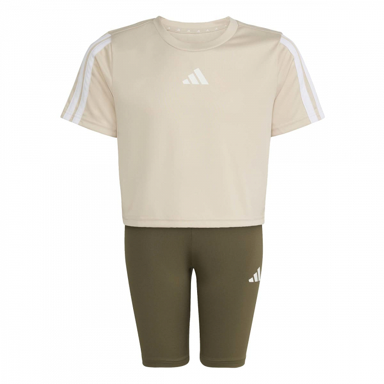 TRAIN ESSENTIALS 3-STIPES T-SHIRT SET