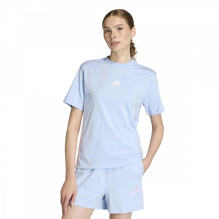 ESSENTIALS 3-STRIPES COTTON T-SHIRT