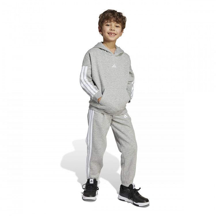 ADIDAS LITTLE KIDS 3 STRIPES ESSENTIALS FLEECE TRACKSUIT