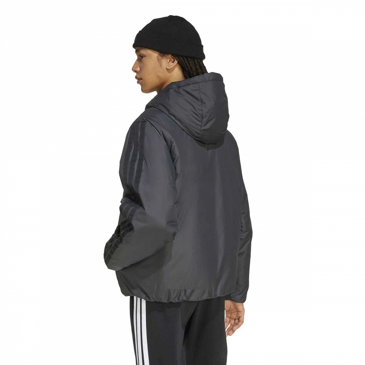 Essentials CLIMAWARM 3 Stripes Insulated Hooded Jackets