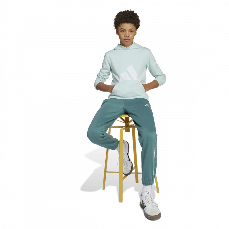 ADIDAS BOYS SLOGAN FLEECE PANTS